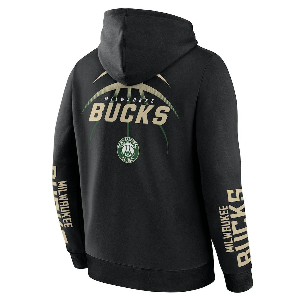 Black Milwaukee Bucks Legacy Guard Pullover Hoodie | NBA
