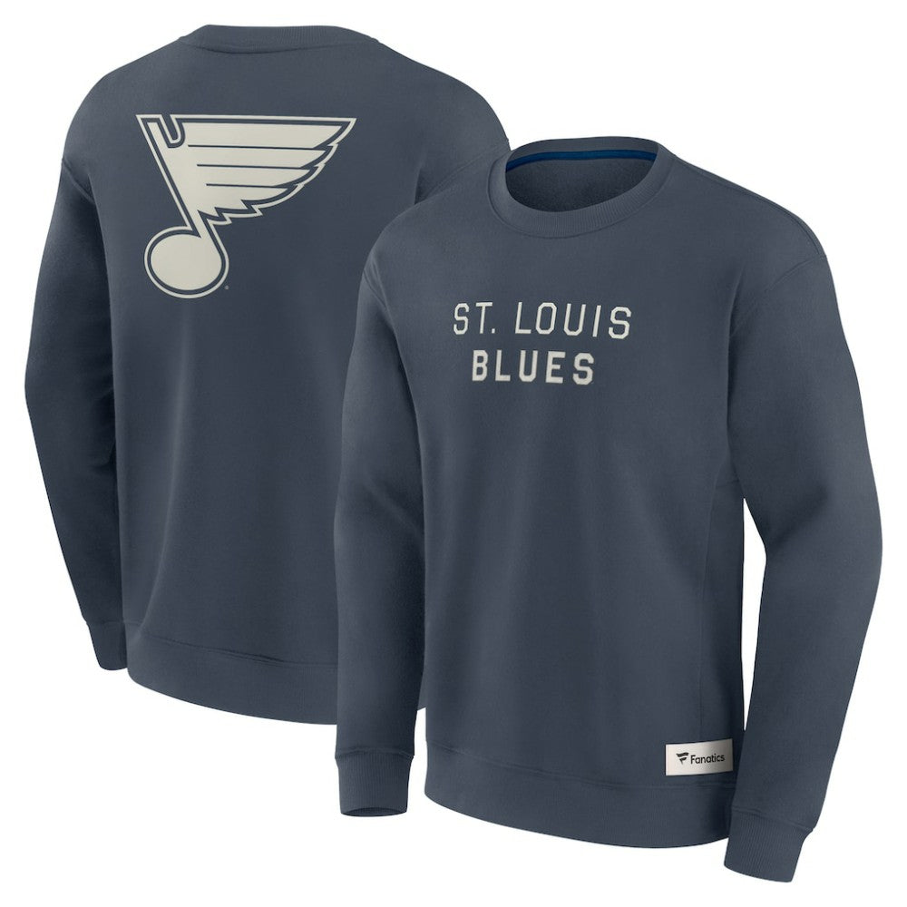 St. Louis Blues Fanatics Elements Future Ground Lettering Pullover Sweatshirt -  NHL Sweatshirts