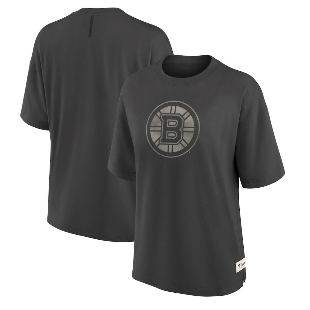 Boston Bruins Fanatics Women's Oversized Elements Raw Edge Future Ground T-Shirt -  NHL T-shirts