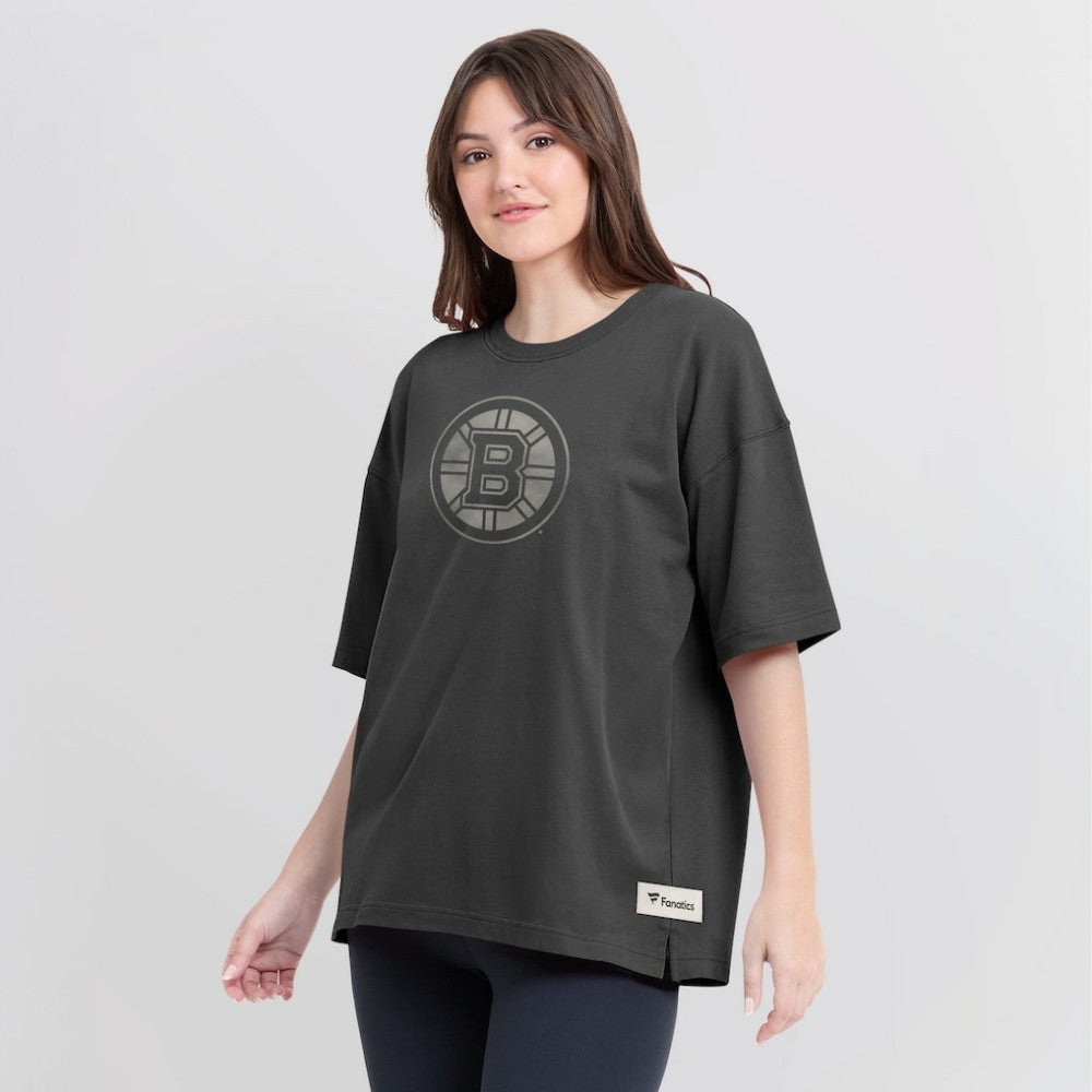 Boston Bruins Fanatics Women's Oversized Elements Raw Edge Future Ground T-Shirt -  NHL T-shirts