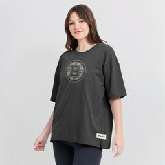 Boston Bruins Fanatics Women's Oversized Elements Raw Edge Future Ground T-Shirt -  NHL T-shirts