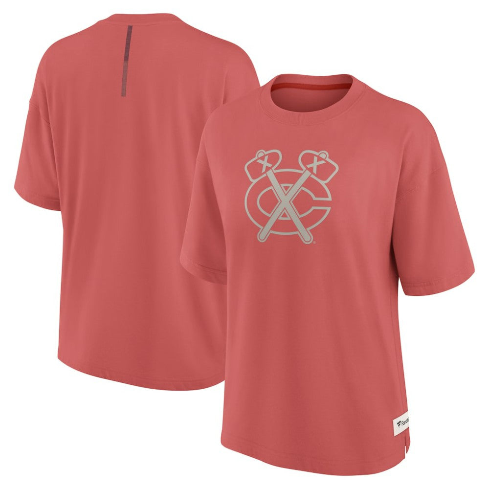 Chicago Blackhawks Fanatics Women's Oversized Elements Raw Edge Future Ground T-Shirt -  NHL T-shirts