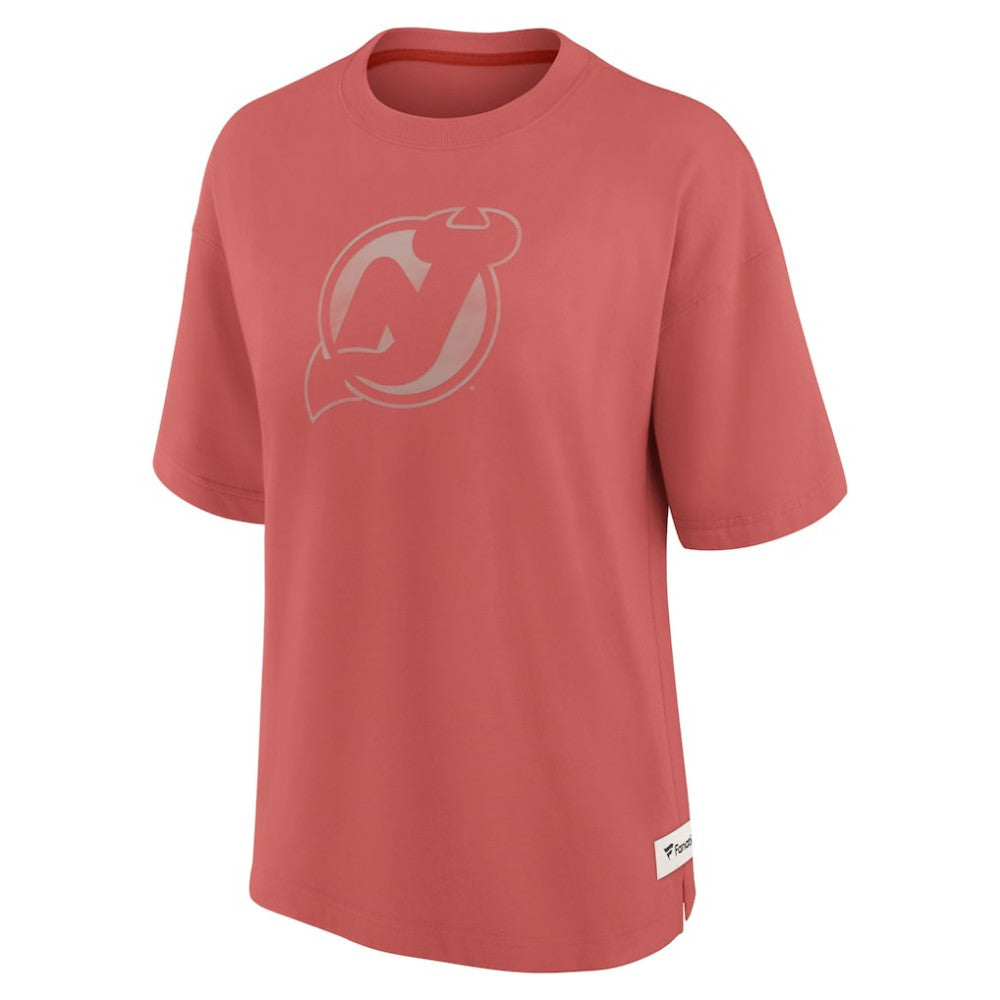 New Jersey Devils Fanatics Women's Oversized Elements Raw Edge Future Ground T-Shirt -  NHL T-shirts
