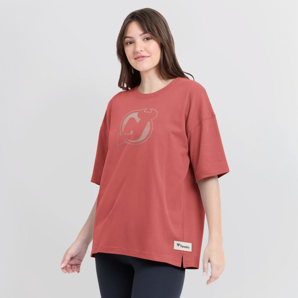 New Jersey Devils Fanatics Women's Oversized Elements Raw Edge Future Ground T-Shirt -  NHL T-shirts