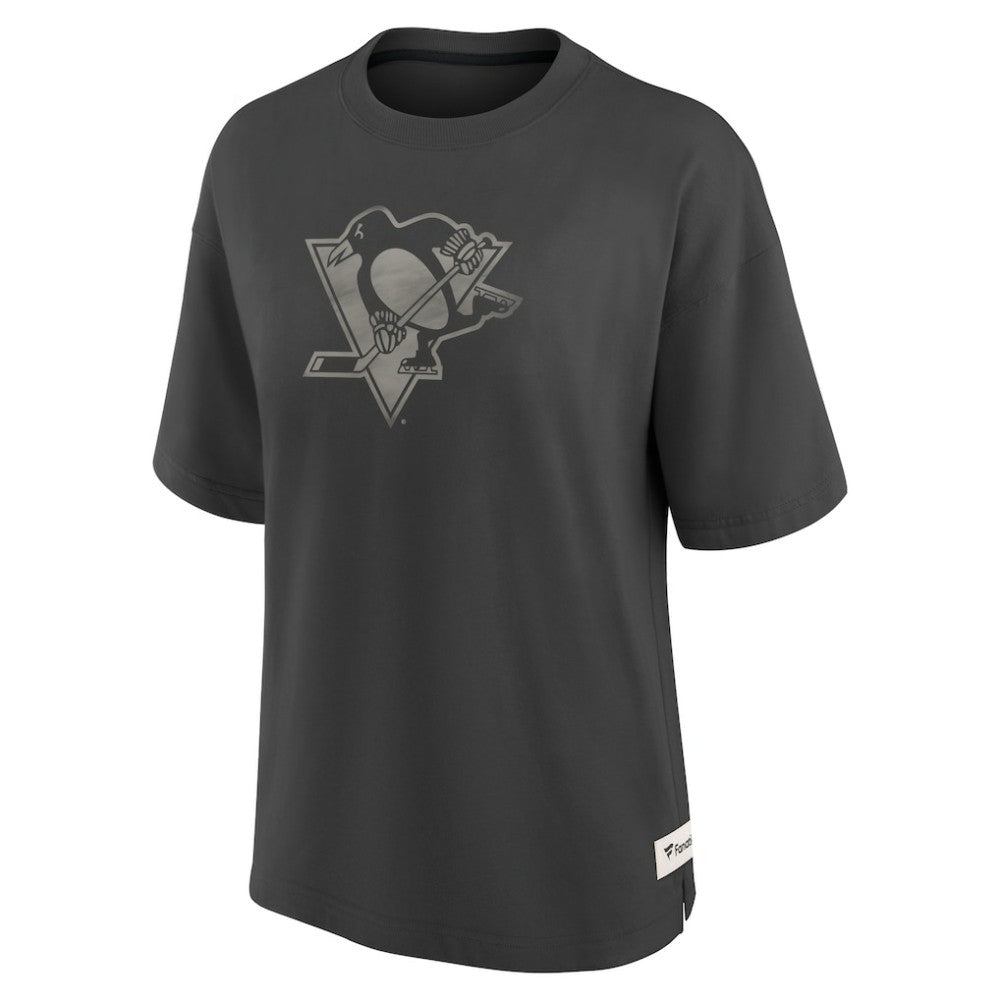 Pittsburgh Penguins Fanatics Women's Oversized Elements Raw Edge Future Ground T-Shirt -  NHL T-shirts