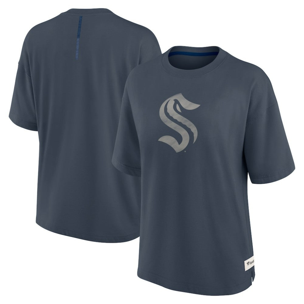 Seattle Kraken Fanatics Women's Oversized Elements Raw Edge Future Ground T-Shirt -  NHL T-shirts