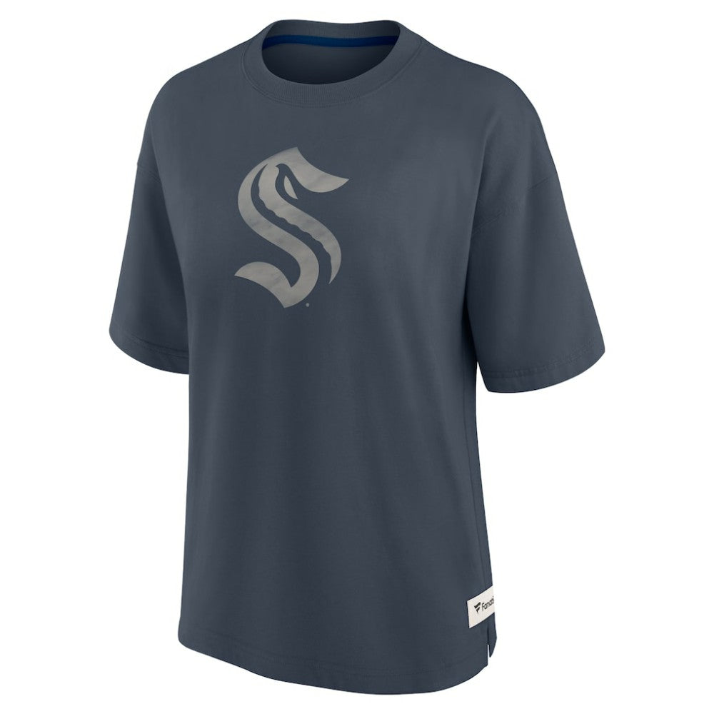 Seattle Kraken Fanatics Women's Oversized Elements Raw Edge Future Ground T-Shirt -  NHL T-shirts