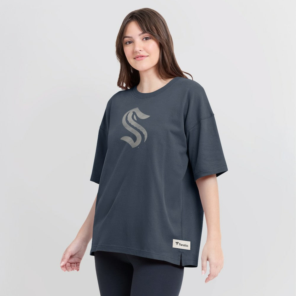 Seattle Kraken Fanatics Women's Oversized Elements Raw Edge Future Ground T-Shirt -  NHL T-shirts