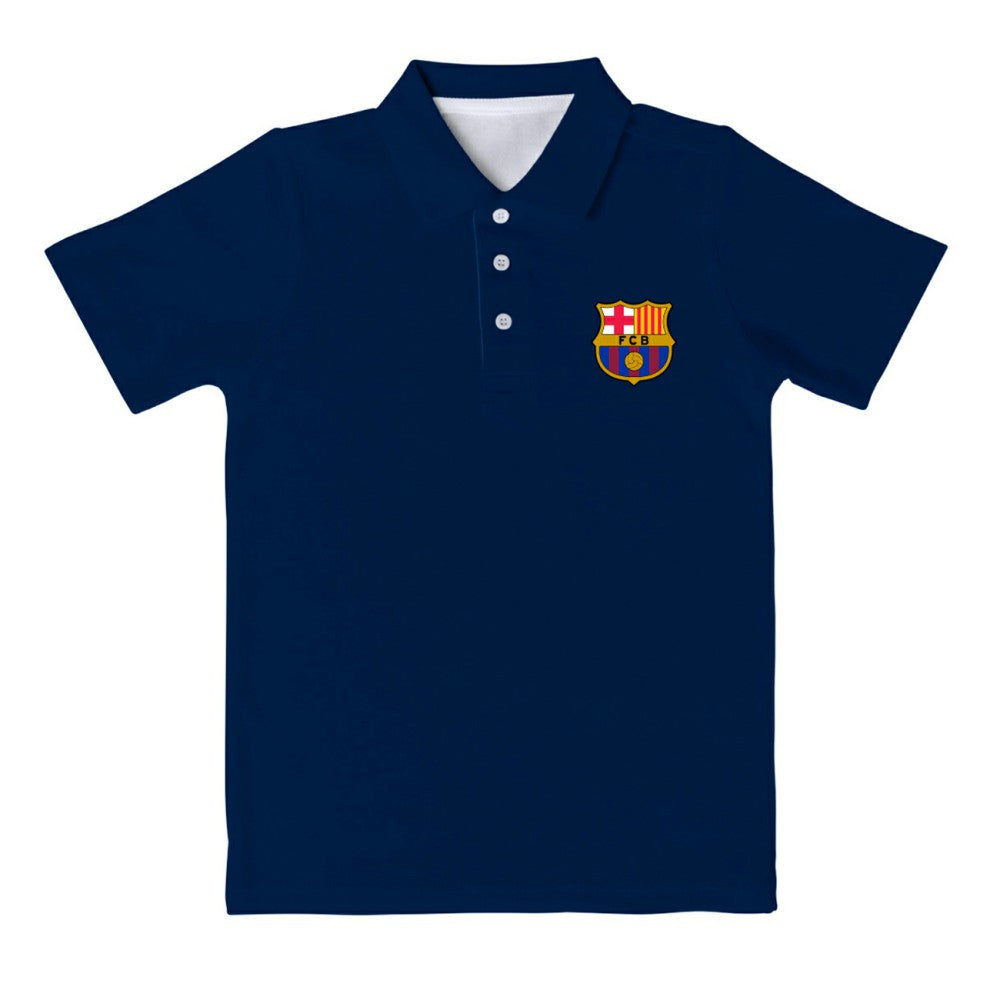 Barcelona Vive La Fete Youth Solid Polo