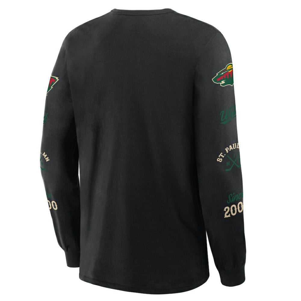 Minnesota Wild Fanatics Boxed In Legacy Long Sleeve T-Shirt -  NHL T-shirts