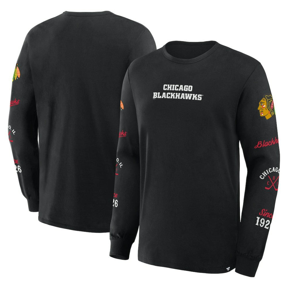 Chicago Blackhawks Fanatics Boxed In Legacy Long Sleeve T-Shirt -  NHL T-shirts