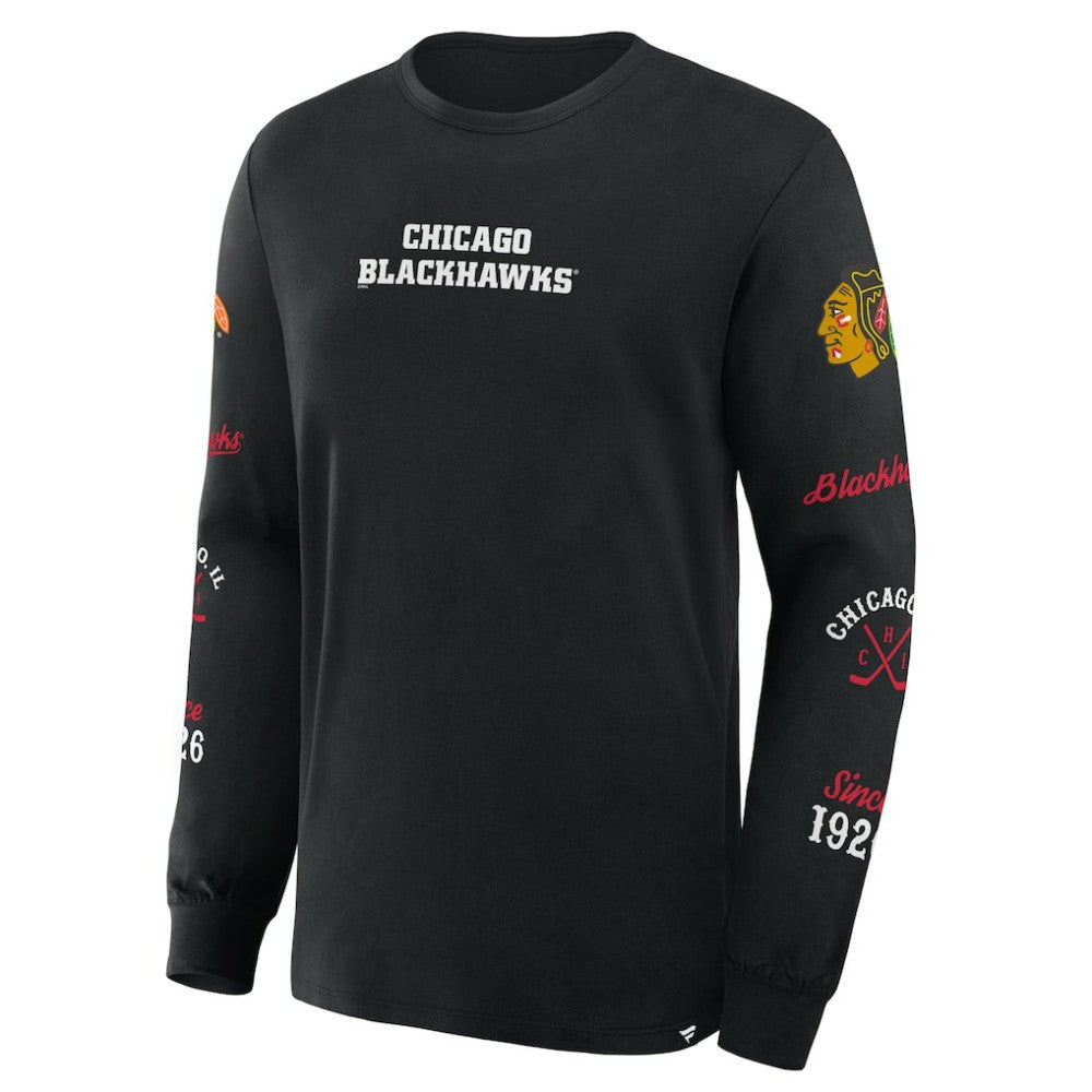 Chicago Blackhawks Fanatics Boxed In Legacy Long Sleeve T-Shirt -  NHL T-shirts