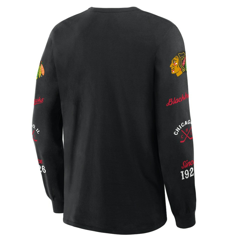 Chicago Blackhawks Fanatics Boxed In Legacy Long Sleeve T-Shirt -  NHL T-shirts