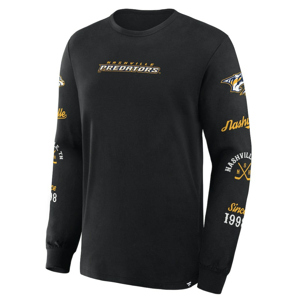 Nashville Predators Fanatics Boxed In Legacy Long Sleeve T-Shirt -  NHL T-shirts