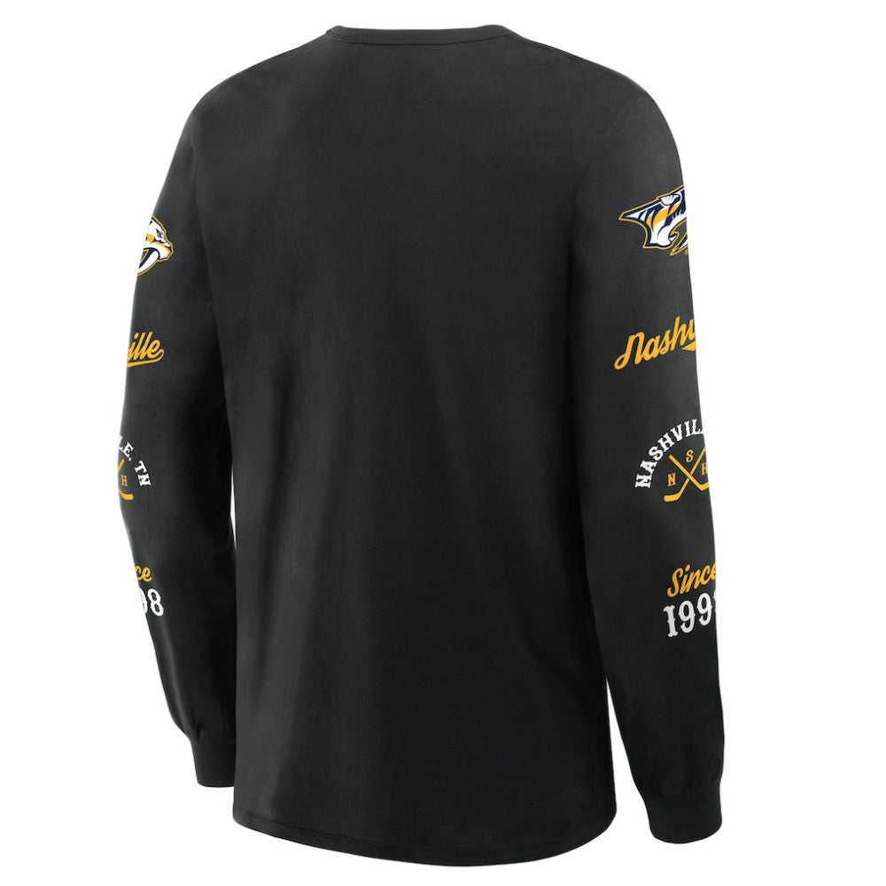 Nashville Predators Fanatics Boxed In Legacy Long Sleeve T-Shirt -  NHL T-shirts