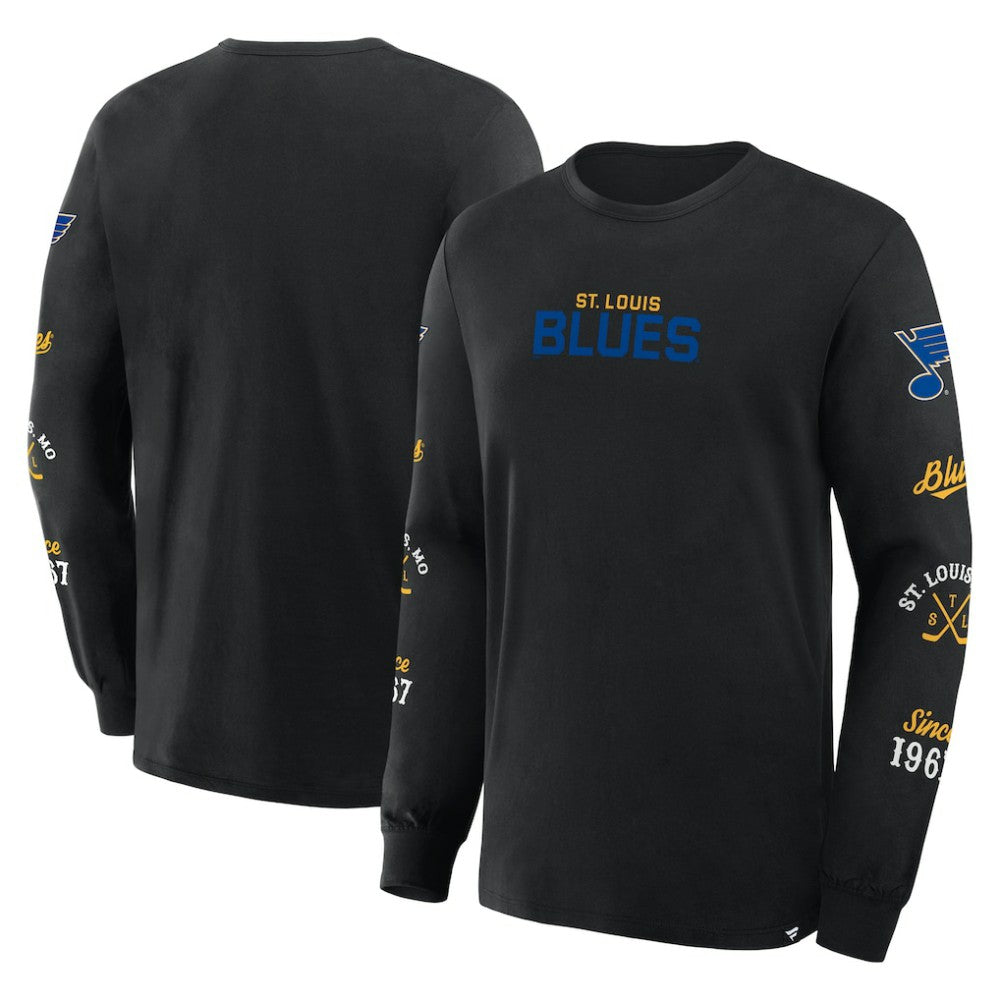 St. Louis Blues Fanatics Boxed In Legacy Long Sleeve T-Shirt -  NHL T-shirts