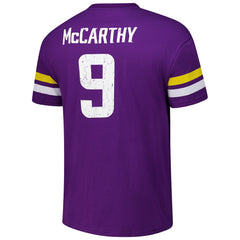 Minnesota Vikings J.J. McCarthy  Majestic Threads Name & Number Oversized Fit T-Shirt | NFL New
