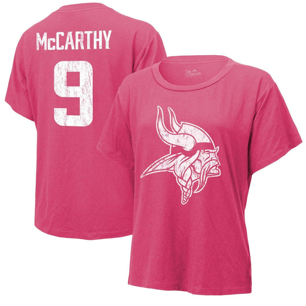 Minnesota Vikings J.J. McCarthy  Majestic Threads Women's Name & Number T-Shirt | NFL Sale
