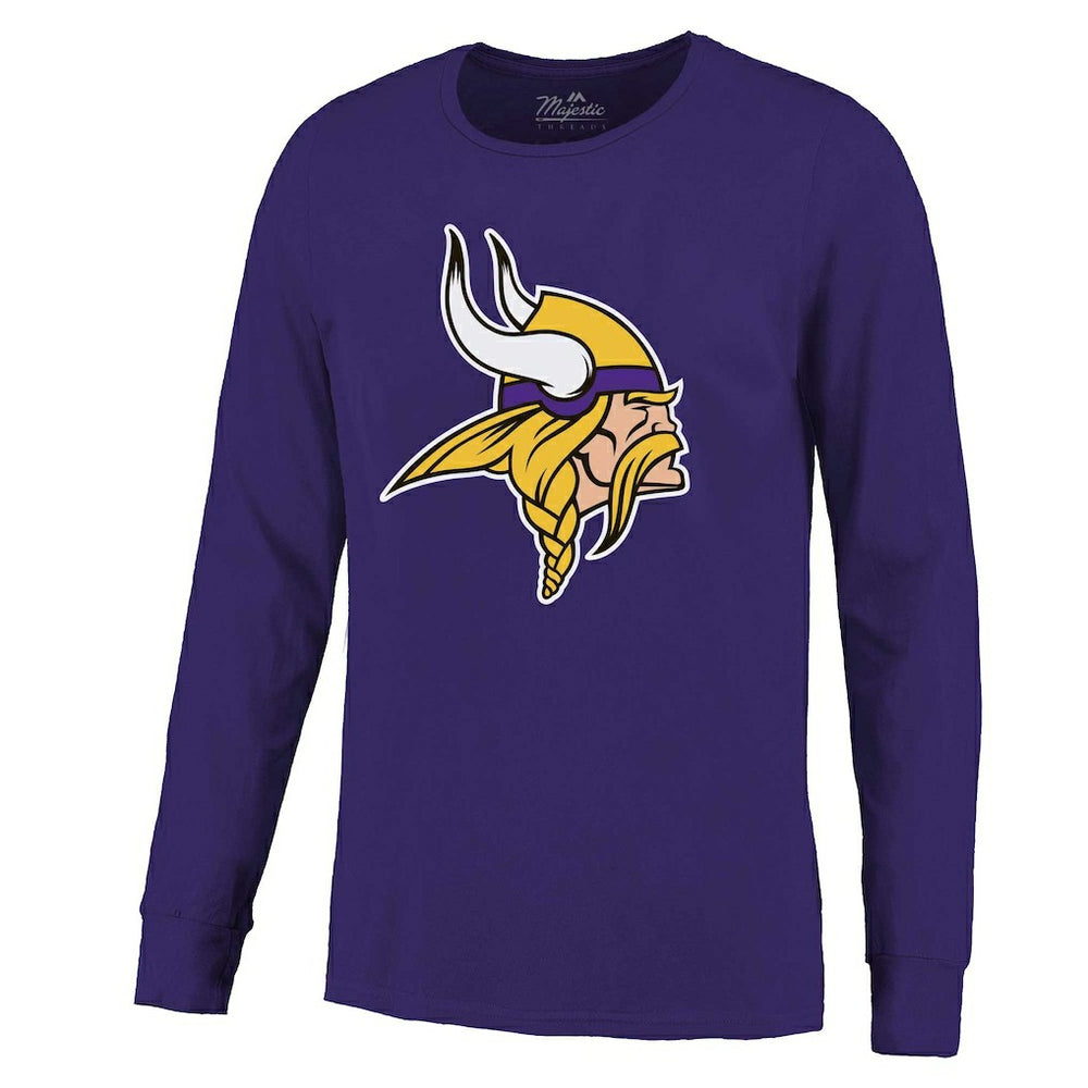 Minnesota Vikings J.J. McCarthy  Majestic Threads Name & Number Long Sleeve T-Shirt | NFL Hot