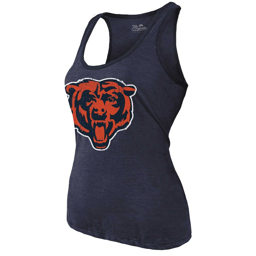 Chicago Bears Caleb Williams  Majestic Threads Women's Name & Number Tri-Blend Scoop Neck Tank Top | NFL On sale