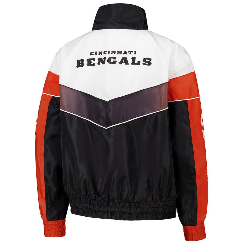 Cincinnati Bengals The Wild Collective Women's 1/4 Zip Track Jacket | NFL Discount