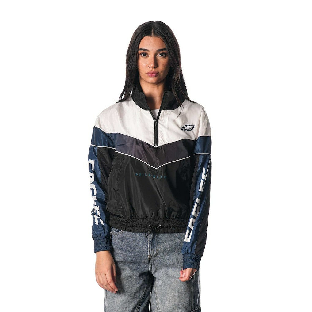 Philadelphia Eagles The Wild Collective Women's 1/4 Zip Track Jacket | NFL Sale