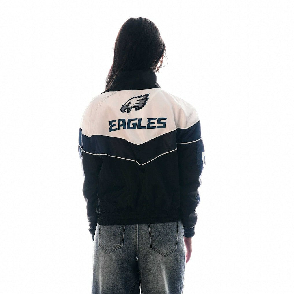 Philadelphia Eagles The Wild Collective Women's 1/4 Zip Track Jacket | NFL Sale