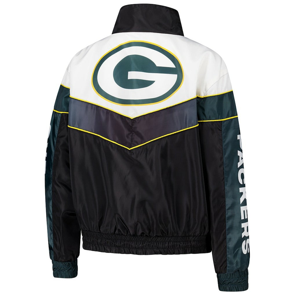 Green Bay Packers The Wild Collective Women's 1/4 Zip Track Jacket | NFL Sale