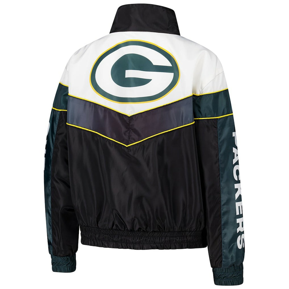 Green Bay Packers The Wild Collective Women's 1/4 Zip Track Jacket | NFL Sale