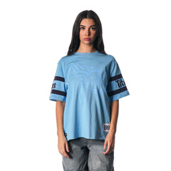 Tennessee Titans The Wild Collective Women's Drop Shoulder T-Shirt | NFL On sale