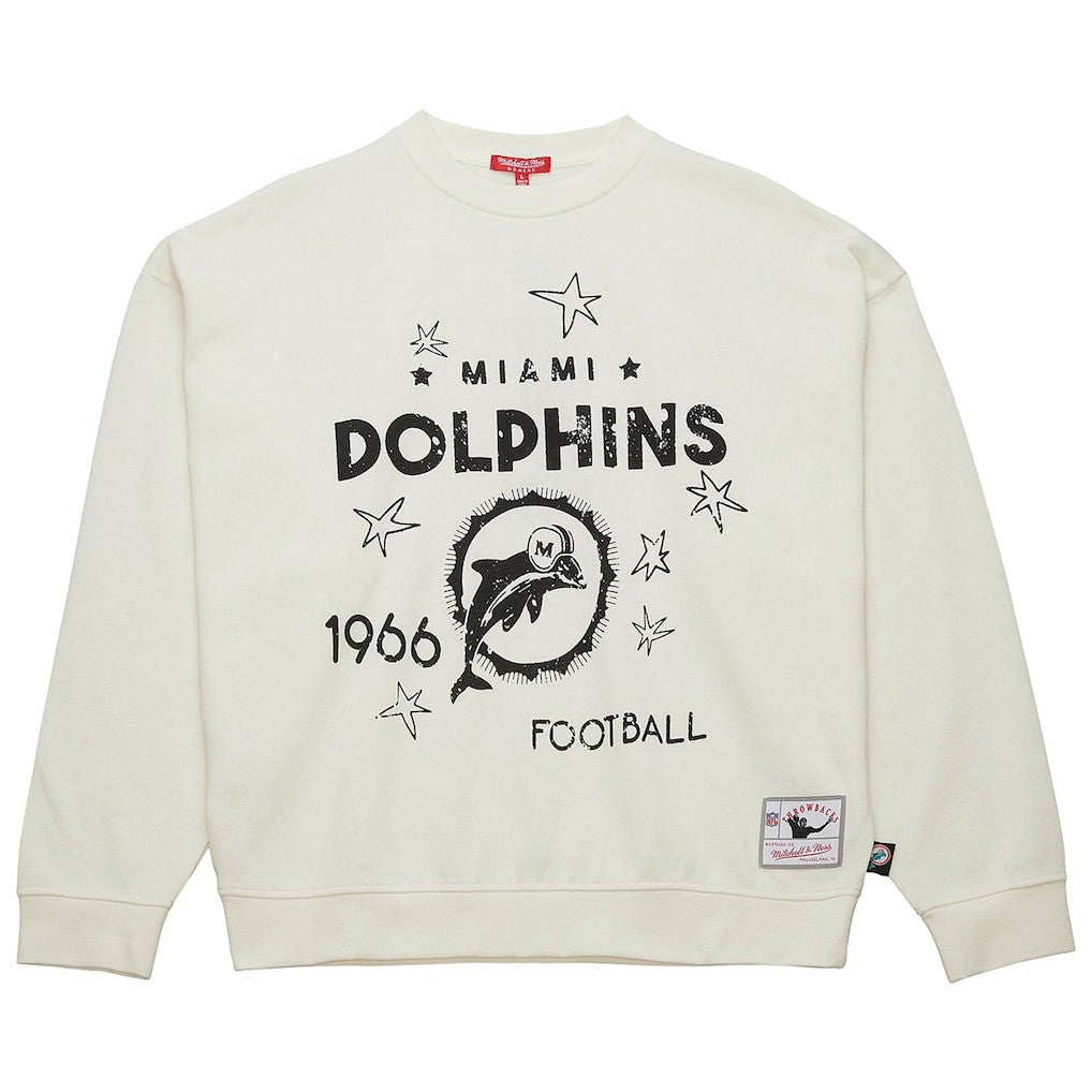Miami Dolphins Women's Throwback Logo 3.0 Pullover Sweatshirt | NFL Sale