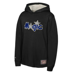 Black Orlando Magic Youth Hardwood Classics Lightweight Thermal Long Sleeve Hoodie T-Shirt | NBA