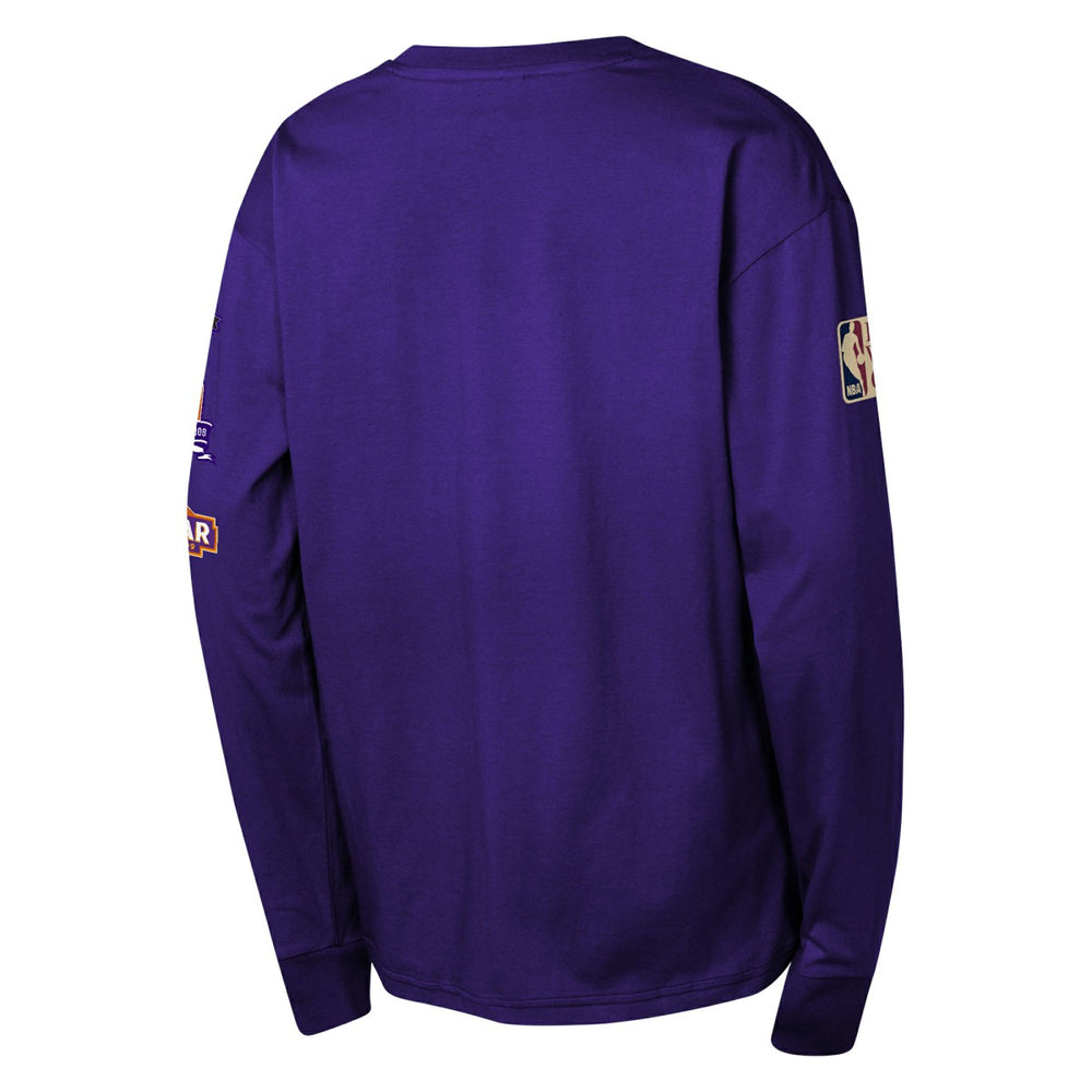 Purple Phoenix Suns Youth Hardwood Classics All Over Long Sleeve T-Shirt | NBA