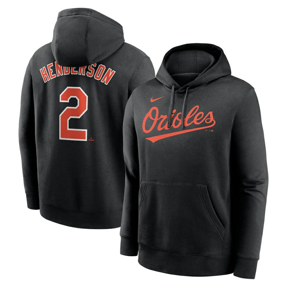 Gunnar Henderson Baltimore Orioles Nike Player Name & Number Club Fleece Pullover Hoodie - MLB Hoodies