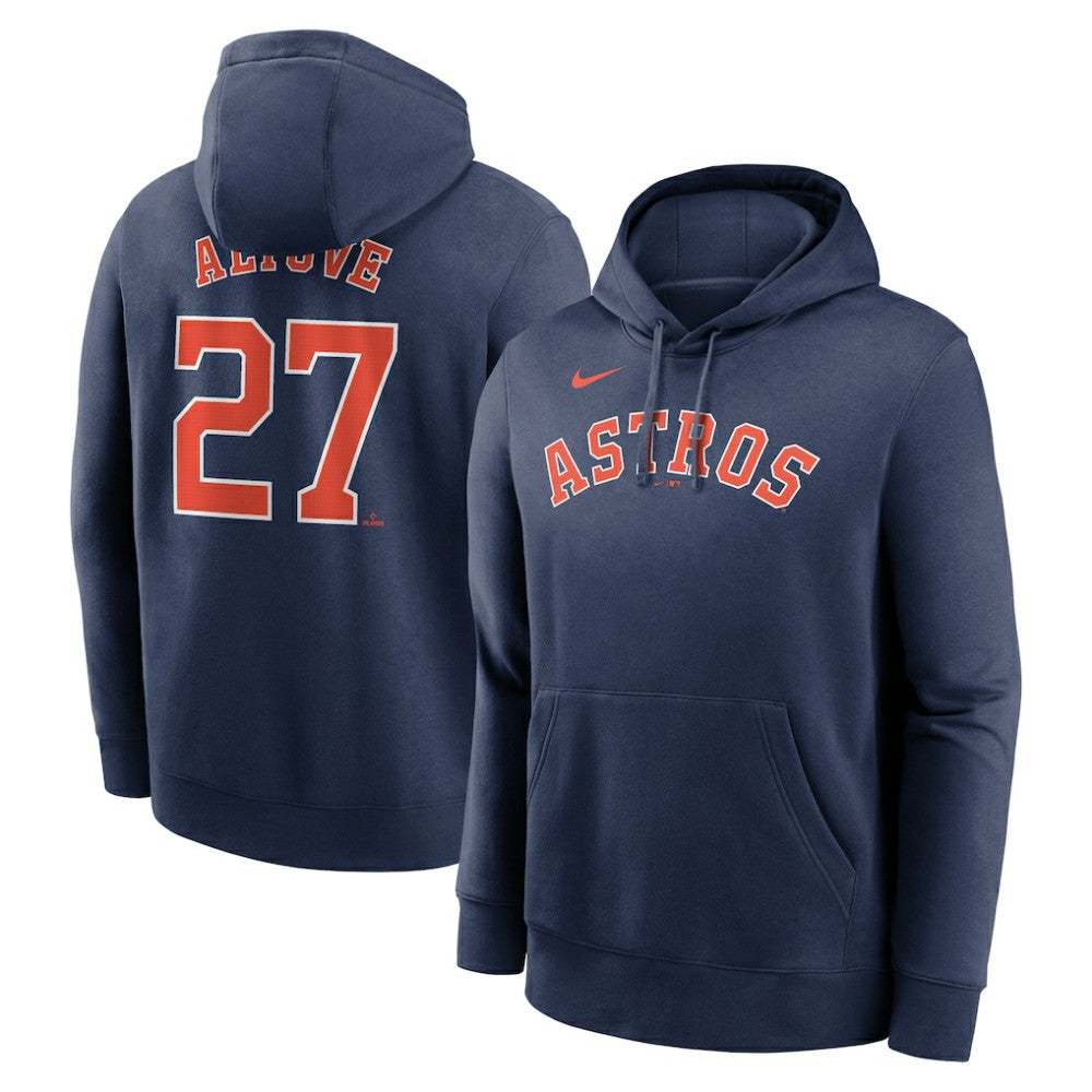 Jose Altuve Houston Astros Nike Player Name & Number Club Fleece Pullover Hoodie - MLB Hoodies