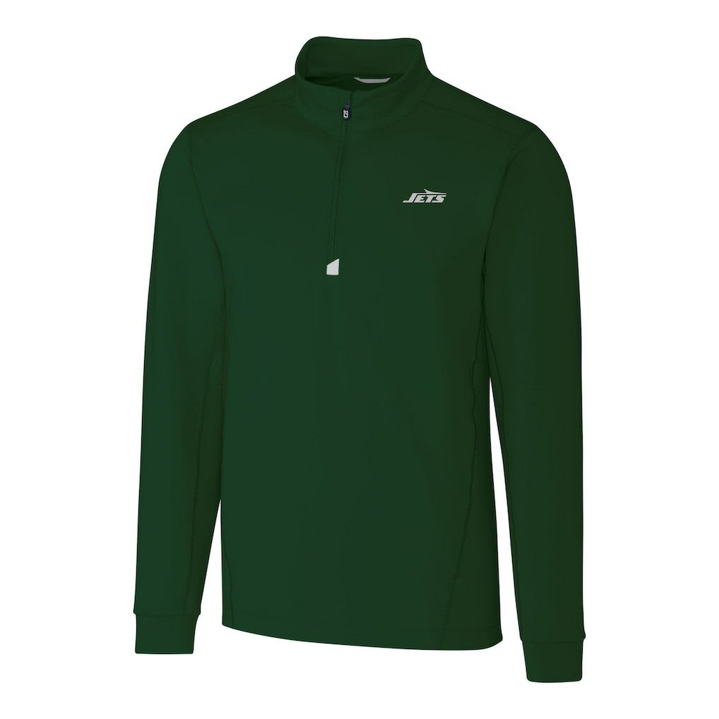 New York Jets Cutter & Buck Primary Logo Traverse Stretch Quarter-Zip Top | NFL Outlet
