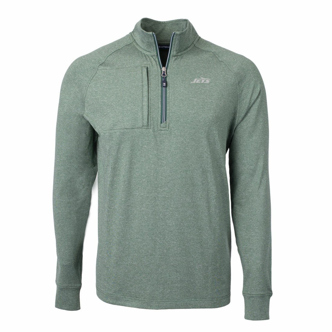 New York Jets Cutter & Buck Primary Logo Adapt Eco Knit Quarter-Zip Top | NFL On sale