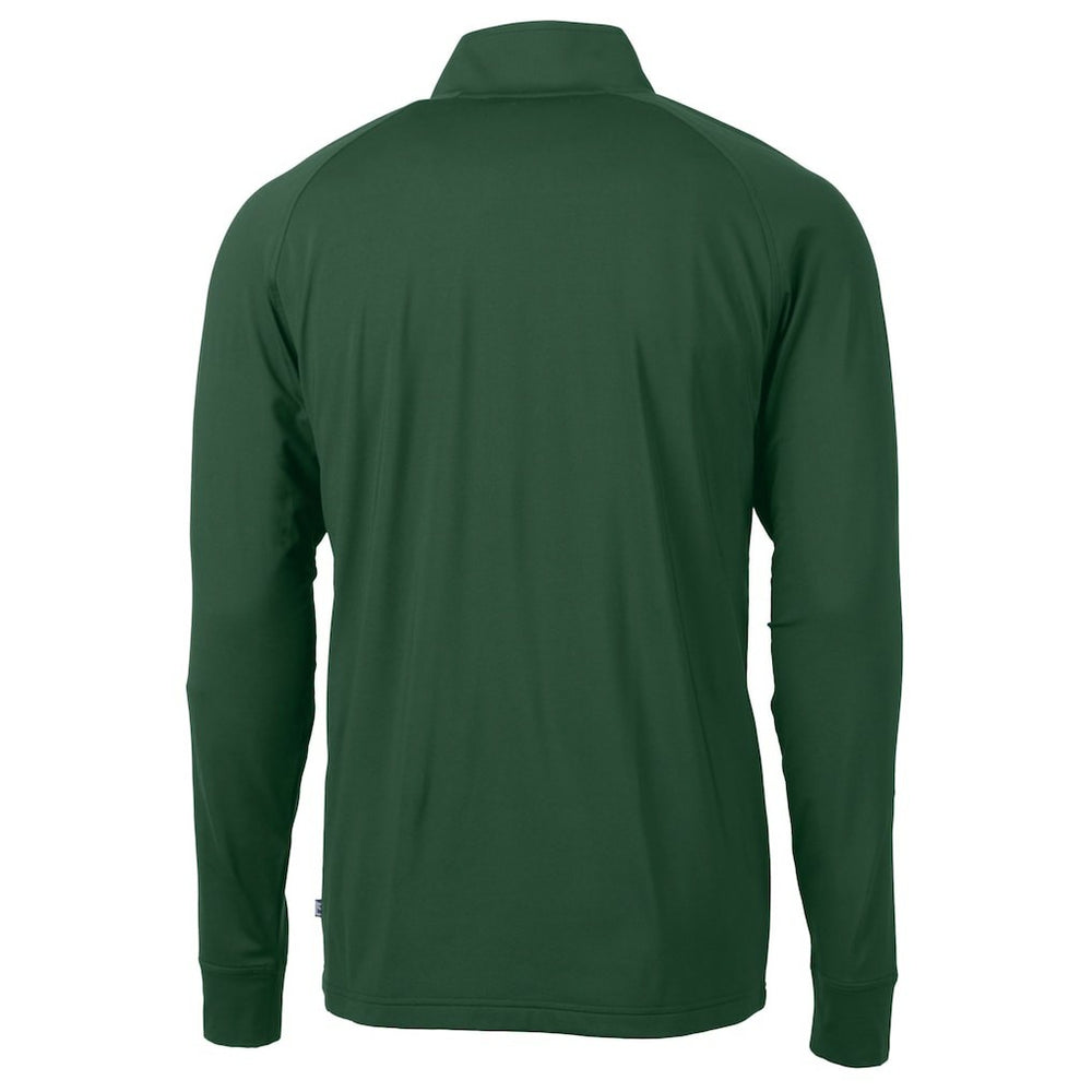 New York Jets Cutter & Buck Helmet Adapt Eco Knit Stretch Recycled Quarter-Zip Top | NFL Hot