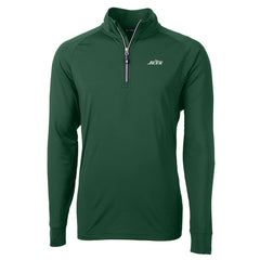 New York Jets Cutter & Buck Primary Logo Adapt Eco Knit Stretch Recycled Quarter-Zip Top | NFL Outlet