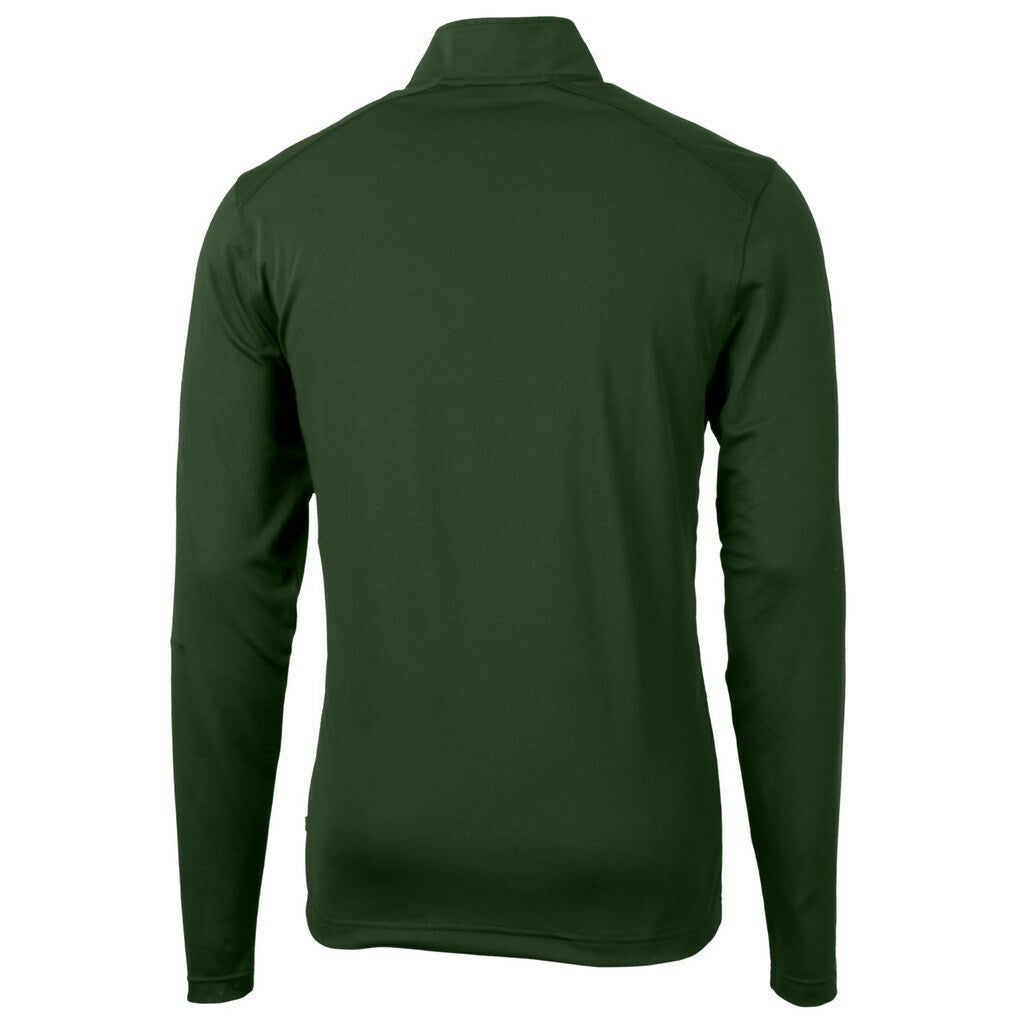New York Jets Cutter & Buck Primary Logo Virtue Eco Pique Recycled Quarter-Zip Pullover Top | NFL Hot