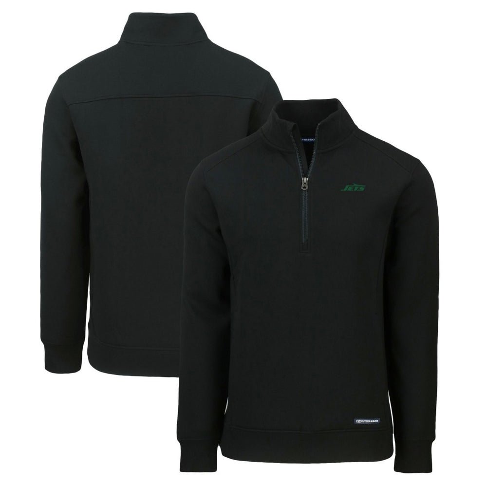 New York Jets Cutter & Buck Primary Logo Roam Eco Recycled Quarter-Zip Pullover Top | NFL On sale