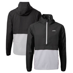 New York Jets Cutter & Buck Monochromatic Logo Charter Eco Recycled Half-Zip Anorak Jacket | NFL Sale