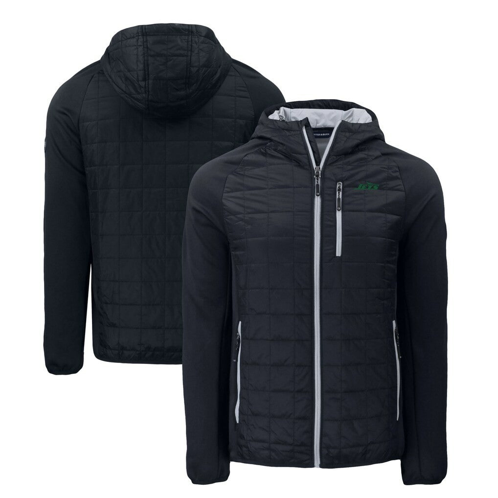 New York Jets Cutter & Buck Primary Logo Rainier PrimaLoft Eco Full-Zip Hybrid Jacket | NFL On sale
