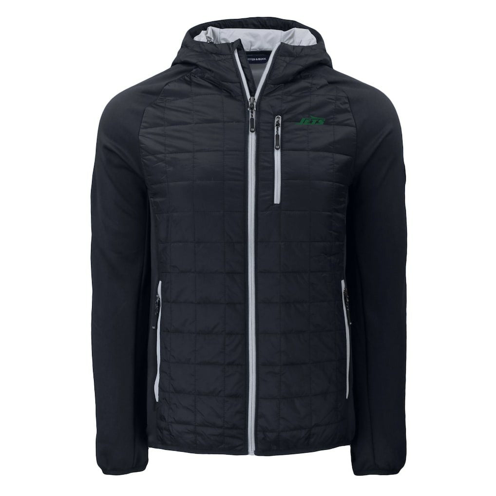 New York Jets Cutter & Buck Primary Logo Rainier PrimaLoft Eco Full-Zip Hybrid Jacket | NFL On sale