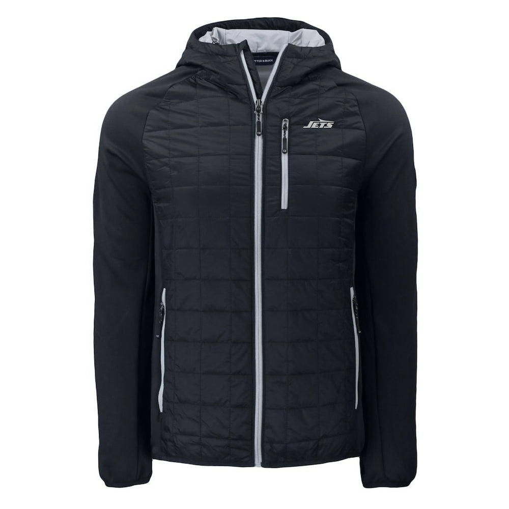 New York Jets Cutter & Buck Monochromatic Logo Rainier PrimaLoft Eco Full-Zip Hybrid Jacket | NFL On sale