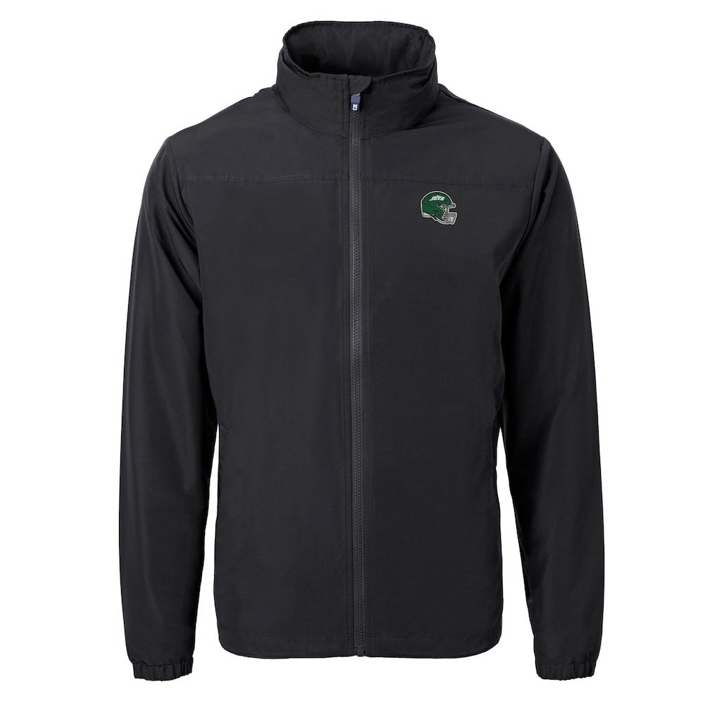 New York Jets Cutter & Buck Big & Tall Helmet Charter Eco Knit Recycled Full-Zip Jacket | NFL Near me