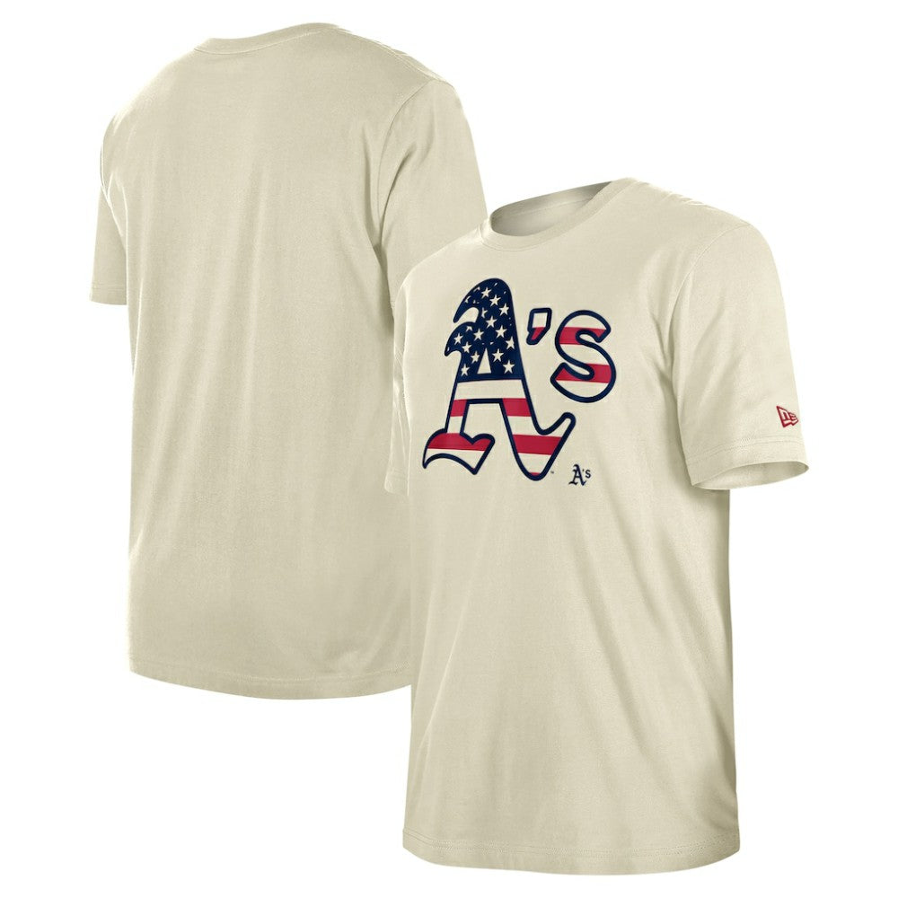 Athletics New Era Americana Flag Fill T-Shirt - MLB T-shirts