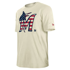 Miami Marlins New Era Americana Flag Fill T-Shirt - MLB T-shirts
