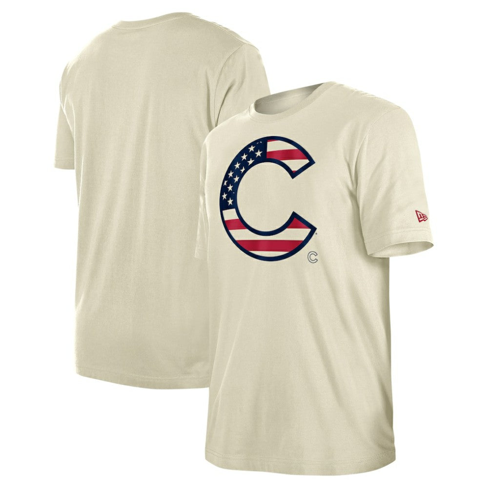 Chicago Cubs New Era Americana Flag Fill T-Shirt - MLB T-shirts
