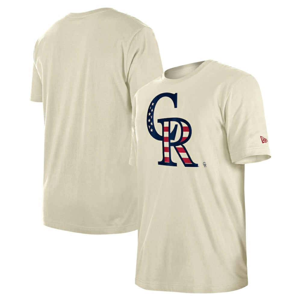 Colorado Rockies New Era Americana Flag Fill T-Shirt - MLB T-shirts